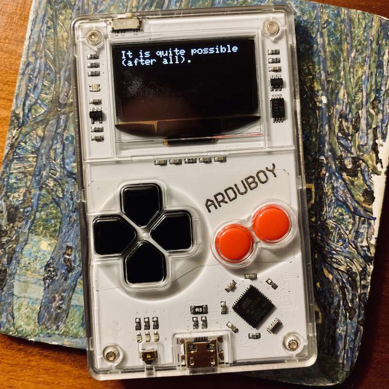 Arduboy handheld microconsole